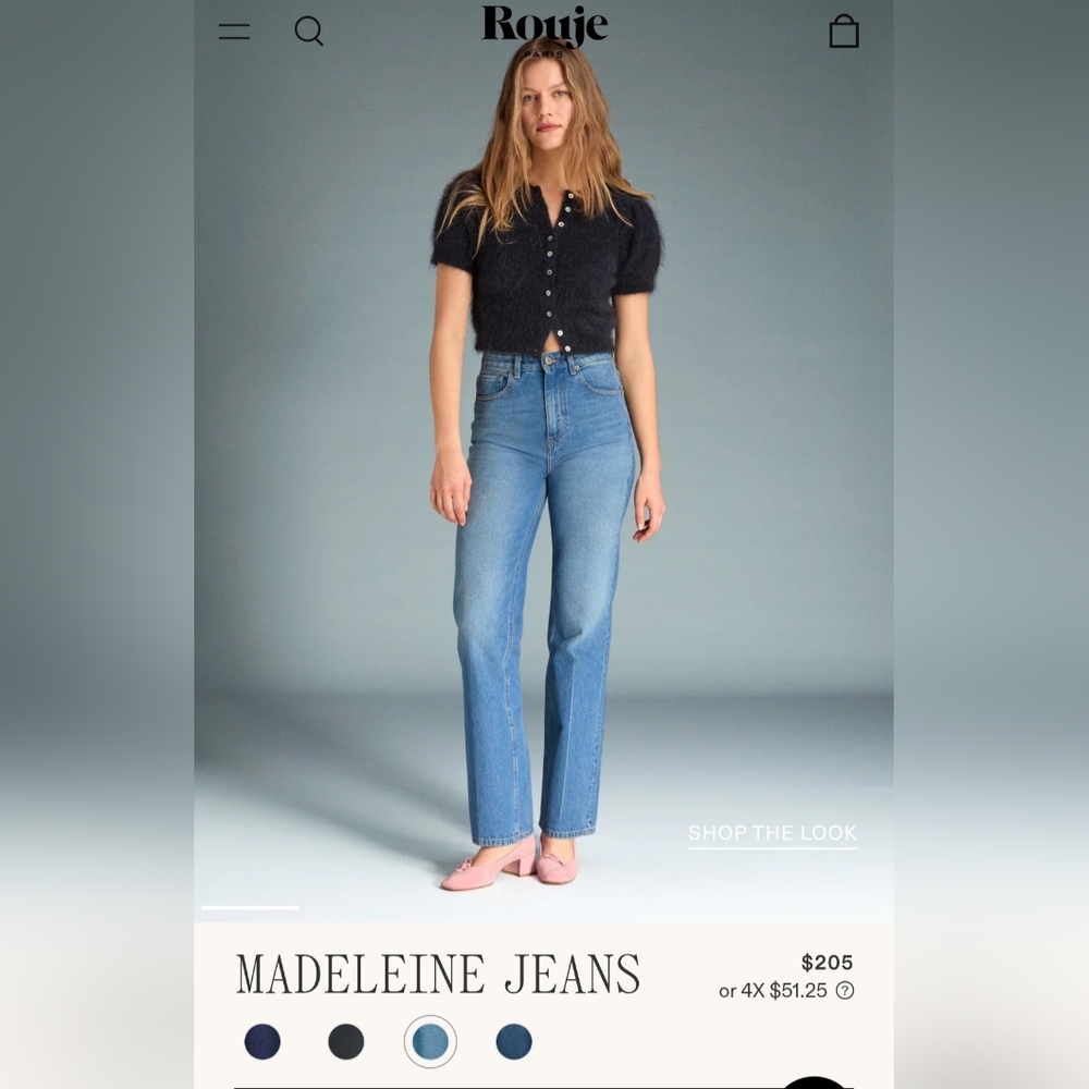 NWT Rouje Paris Madeleine Jeans Size 27